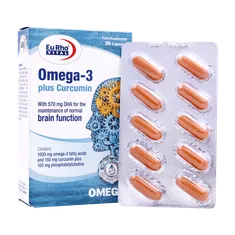 کپسول امگا 3 پلاس کورکومین یوروویتال | Eurho Vital Omega 3 Plus Curcumin 30 Caps