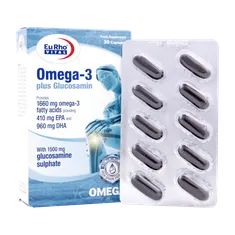 کپسول امگا 3 پلاس گلوکوزامین یوروویتال | Eurho Vital Omega 3 Plus Glucosamin 30 Caps
