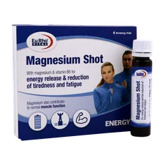 ویال خوراکی منیزیم شات یوروویتال 6 عددی | Magnesium Shot - Eurho Vital