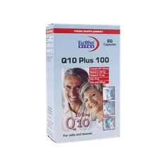 قرص کیوتن پلاس 100 میلی گرم یوروویتال 60 عددی | Q10 Plus 100 mg Tablet - Eurho Vital