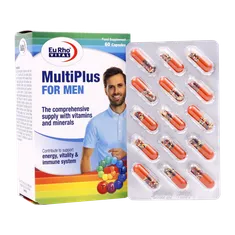 کپسول مولتی پلاس آقایان یوروویتال | Eurho Vital Multiplus For Men 60 capsuls