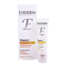 کرم روشن کننده پوست ویتامین سی اویدرم | Vitamin C Lightening Cream Containing SAP - EVIDERM