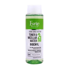 میسلار واتر تونر پوست چرب بایوکنیل اورین | Evrin Biocnyl 2 In 1 Toner And Micelllar Water 250ml