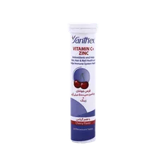 قرص جوشان ویتامین سی 500 میلی گرم + زینک سنتکس  | Vitamin C + Zinc Effervescent Tablet - Santhex