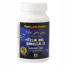 سافت ژل روغن ماهی امگا 3 فرمولیتد ساینسز بدون جیوه |  Formulated Sciences Fish Oil Omega-3 Softgel