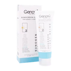 ضد آفتاب سانوژن پوست خشک SPF50 ژنوبایوتیک | Sunogen Sunscreen Cream for Normal and Dry Skin SPF 50 - Genobiotic