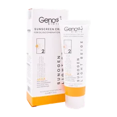 کرم ضد آفتاب SPF 50 سانوژن پوست چرب و مختلط ژنوبایوتیک | Sunogen Sunscreen Cream for Oily and Combination Skin SPF 50 - Genobiotic