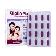 کپسول بیوتین پلاس فارمد سلامت سینا 32 عددی | Pharmed Salamat Sina Biotin Plus Capsule