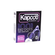 کاندوم خاردار بیگ دات کاپوت 3 عددی | 1001 Big Dots 3 Pcs - Kapoot 