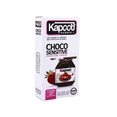 کاندوم شکلاتی ضد حساسیت چوکو سنستیو کاپوت 12 عددی  | Choco Sensitive 12 Pcs Condoms - Kapoot
