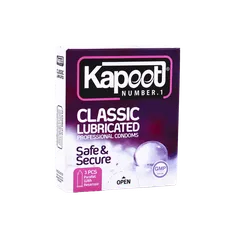 کاندوم کلاسیک کاپوت 3 عددی | Classic Lubricated 3 Pcs Condoms - Kapoot