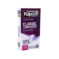 کاندوم کلاسیک کاپوت 12 عددی | Classic Lubricated 12 Pcs Condoms - Kapoot