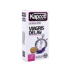 کاندوم تأخیری ویاگریس کاپوت 12 عددی | Viagris Delay 12 Pcs Condoms - Kapoot