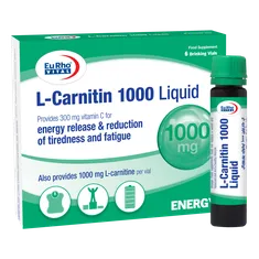 محلول خوراکی ال کارنیتین 1000 یوروویتال | L-Carnitine 1000 Liquid - Eurho Vital