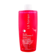 محلول پاک کننده آرایش چشم و صورت پوست خشک و حساس لافارر  | Micellar Cleansing Water for Dry and Sensitive Skin - La farrerr