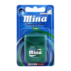 نخ دندان نازک نعناعی مینا 50 متری | Mina Mint Dental Floss 50 m