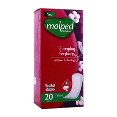 پد روزانه مولپد نازک مدل طراوت روزانه | Everyday Freshness Thin Pantyliner - Molped