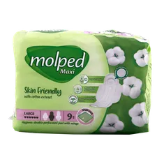 نوار بهداشتی مولپد بزرگ مشبک با عصاره‌ پنبه | Large Maxi Perforated Sanitary Pad with Cotton Extract - Molped 