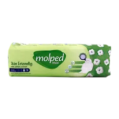 نوار بهداشتی مولپد خیلی بزرگ ضخیم مشبک با عصاره پنبه | Maxi Thick Extra Large Perforated Sanitary Pad with Cotton Extract - Molped 