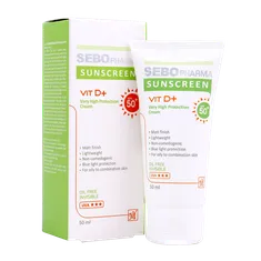 کرم ضد آفتاب فاقد چربی بی رنگ SPF50 سبوفارما | My Sebo Pharma Oil Free invisible Cream