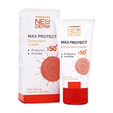 ضد آفتاب مکس پروتکت SPF50 نئودرم پوست خشک | Neuderm Max Protect Spf50 Sunscreen Cream for Normal and Dry Skin 50 ml