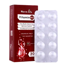 قرص زیر زبانی ویتامین ب 12 نورم لایف | Vitamin B12 Sublingual Tablet - Norm Life