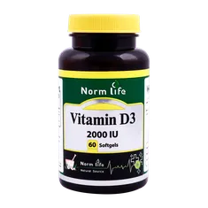 کپسول ویتامین D3 2000 نورم لایف | Norm Life Vitamin D3 2000 IU