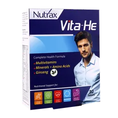 قرص ویتا هی نوتراکس آقایان 30 عددی | Vita He - Nutrax