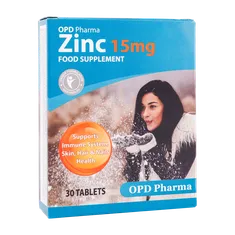 قرص زینک 15 میلی گرم او پی دی فارما | Zinc Tablet - OPD Pharma