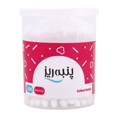 گوش پاک کن لیوانی پنبه ریز | Cotton Swab in Cylinder Box - panberes