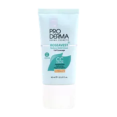 سی سی کرم SPF 40 روزاوست پوست معمولی و حساس پرودرما  | Roseavest Tinted Redness Relief Cream SPF 40 for Normal and Sensitve Skin - Pro Derma
