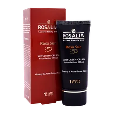 ضد آفتاب رنگی پوست چرب رزا سان رزالیا | Rosalia Rosa Sun Tinted Sunscreen Cream For Greasy & Acne Prone Skin 40ml 