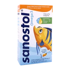 شربت امگا 3 سانستول 155 میلی لیتری | Sanostol Omega 3 Syrup 155ml