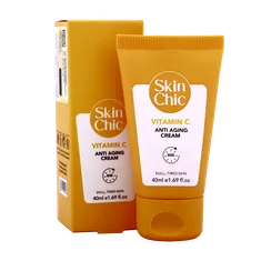 کرم ضد پیر پوستی ویتامین سی اسکین شیک پوست خسته و کدر | Skin Chic Vitamin C Anti Aging Cream