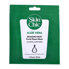 ماسک صورت ورقه ای آلوئه ورا اسکین شیک | Skin Chic Aloe Vera And Dragon Fruit Facial Sheet Mask