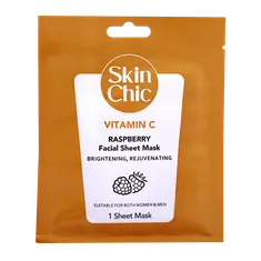 ماسک صورت ورقه ای ویتامین سی و تمشک اسکین شیک | Skin Chic Vitamin C And Raspberry Facial Sheet Mask