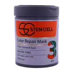 ماسک مو بدون سولفات موهای رنگ و هایلایت شده 3 در 1 استم سل | 3 In 1 Sulfate Free Color Repair Mask - Stem Cell