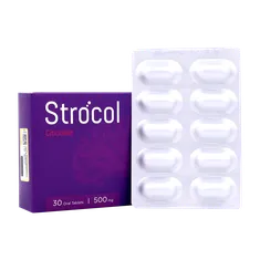 قرص استروکل سیتی کولین 500 اشبال شیمی | Strocol Citicoline Oral Tablet - AshbalChemi