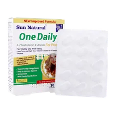 قرص مولتی ویتامین و مینرال بانوان وان دیلی سان نچرال | One Daily A-Z Multivitamin and Minerals Tablet for Women - Sun Natural