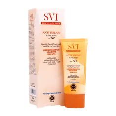 ضد آفتاب بی رنگ پوست خشک SPF50 اس وی آی | Anti Solar Sunscreen SPF50 Dry Skin - Svi