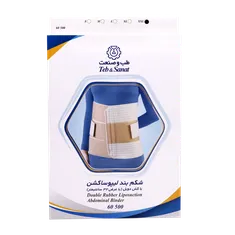 شکم بند لیپوساکشن طب و صنعت کد 60500 | Double Rubber Liposuction Abdominal Binder - Teb & Sanat