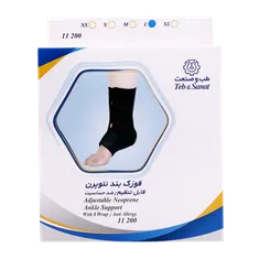قوزک بند نئوپرن قابل تنظیم طب و صنعت کد 11200 | Teb & Sanat Adjustable Neoprene Ankle support