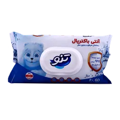 دستمال مرطوب بدون عطر آنتی باکتریال تنو | Antibacterial Perfume-free Wet Wipe - Teno