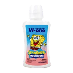 دهانشویه کودک وی وان طرح باب اسفنجی   |   Vi One Junior MouthWash 