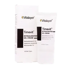 کرم ژل رتینالدئید تایم ویت ویتالیر | Timevit Retinaldehyde Gel Cream - Vitalayer