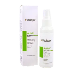 اسپری ضد جوش و لایه بردار ویتالیر پوست چرب | Activit Acne Body Spray - Vitalayer