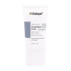 فلوئید ضد آفتاب ضد لک SPF50 وایت ویت ویتالیر | Vitalayer Whitevit Sunscreen Fluid Anti Spots SPF50