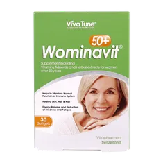 کپسول ومیناویت بانوان بالای 50 سال ویواتیون | Viva Tune Wominavit 50+ 30 Softgels
