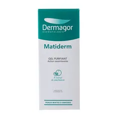ژل شستشوی صورت پوست چرب و جوش دار ماتیدرم درماگور | Matiderm Purifying Gel for Combination and Oily Skin - Dermagor