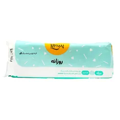 نوار بهداشتی بالدار بزرگ ضخیم روزانه با لایه رویی مشبک پنبه ریز | Daily Large Thick Perforated Top Sheet Sanitary Napkin with Wings - Panberes